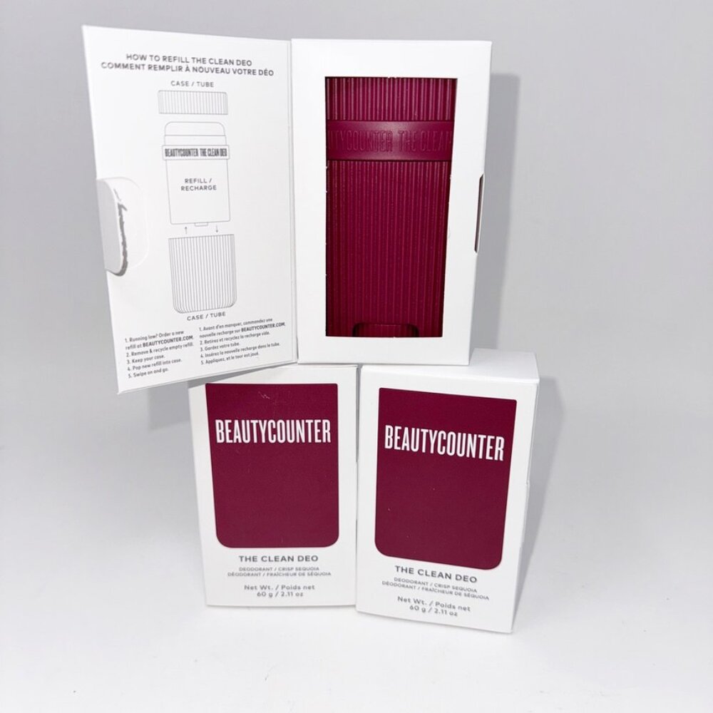 3 BeautyCounter The Clean Deo Deodorant Scent: Crisp Sequoia Full Size NEW